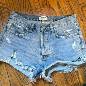 AGOLDE - Parker cut off distressed shorts - size 27